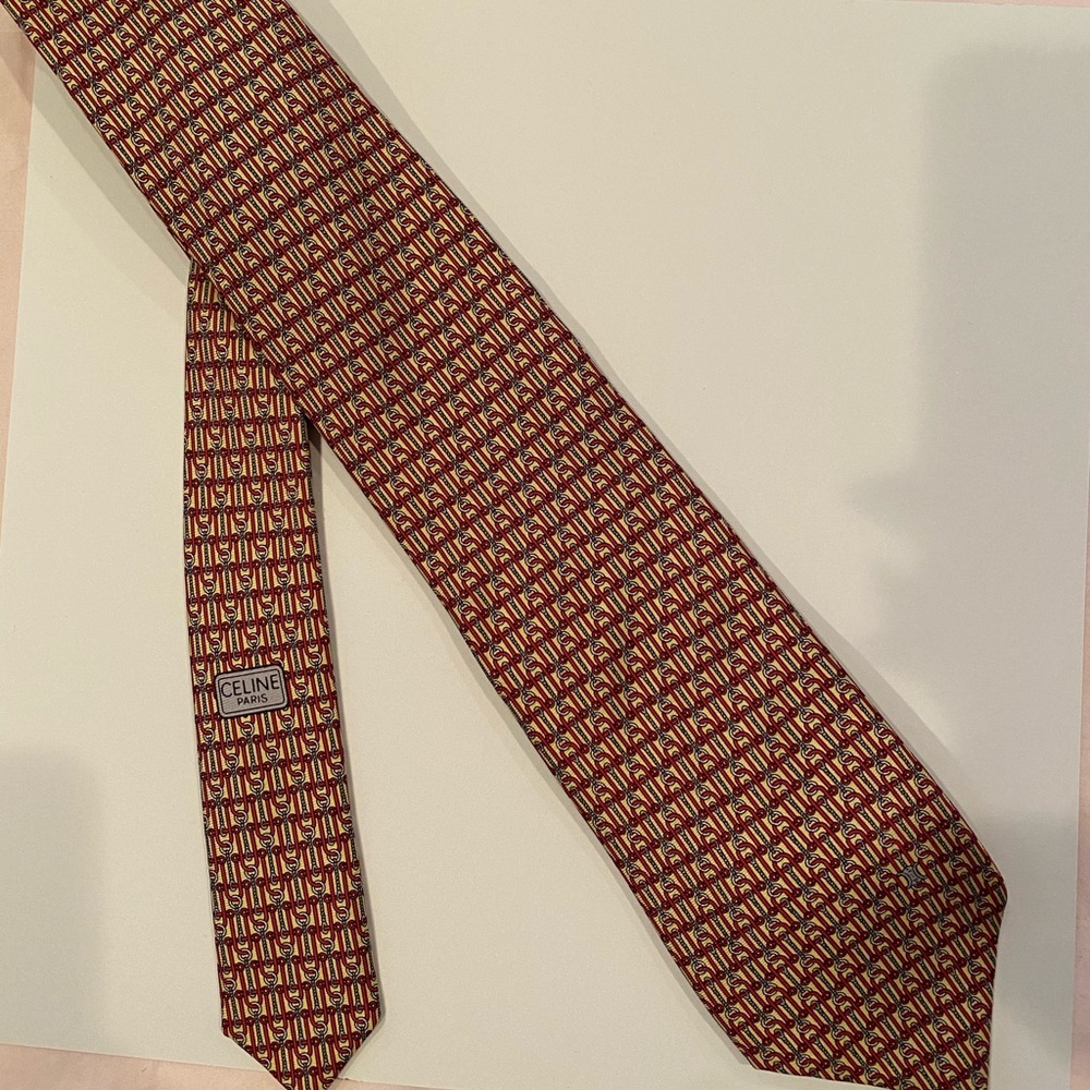 Celine Paris Pattern Tie